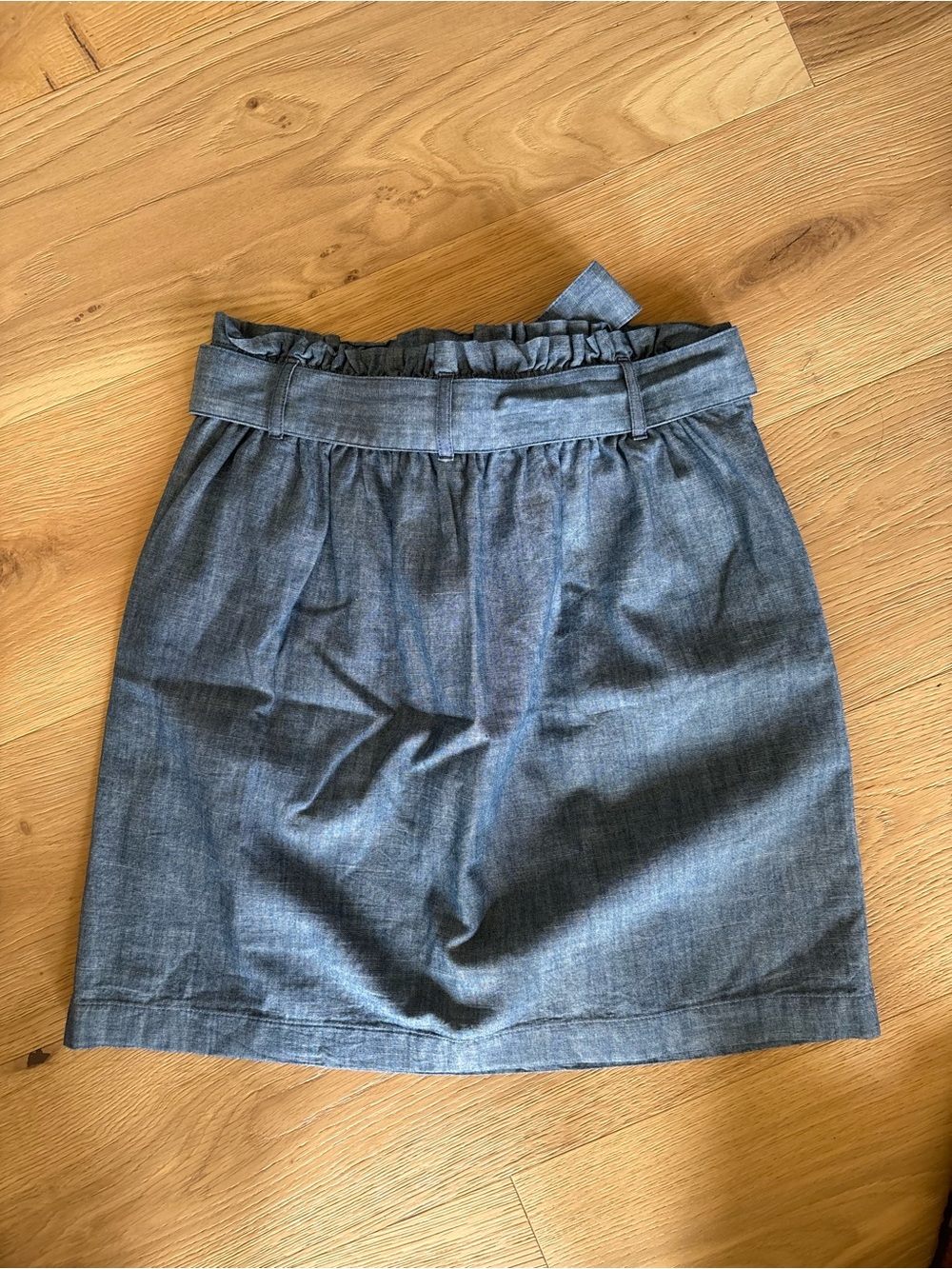 NWT J.CREW Mini Skirt, RE-IMAGINED Chambray Cute, Lined, Cotton,Summer, Beach XS - Picture 3 of 12